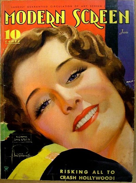 MODERN SCREEN magazine side cover Issue 43 June 1934